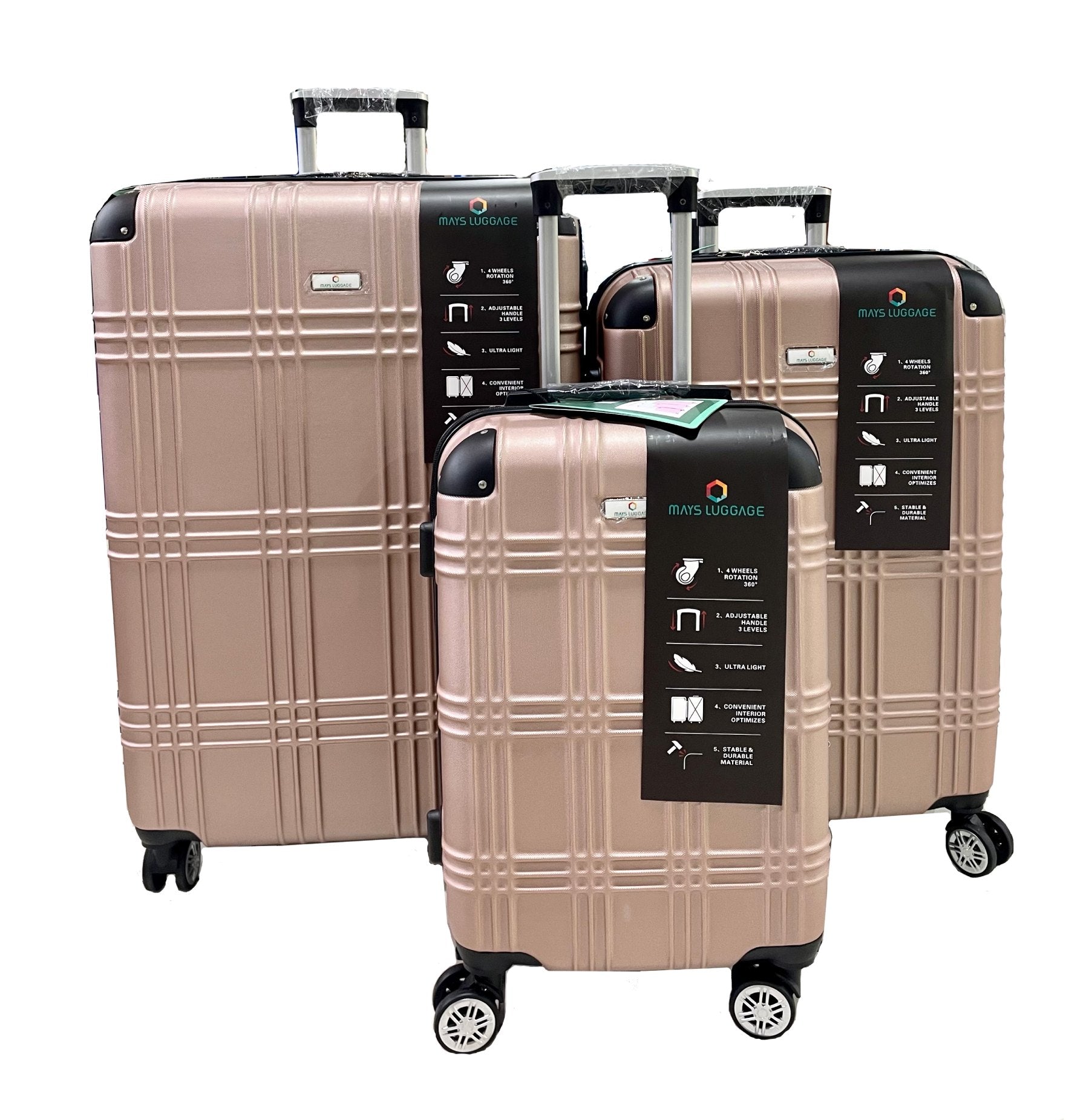 Mays Super Light 3 Pcs Set – MaysLuggage